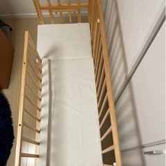 大和屋 そいねーる プラス ロング ベビーベッド （ナチュラル）の画像