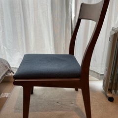 島忠　ダイニングチェア　2脚　天然木の画像