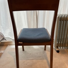 島忠　ダイニングチェア　2脚　天然木の画像