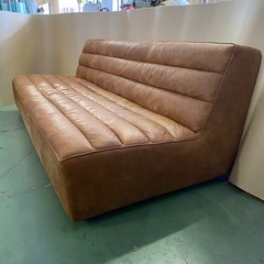 ○東000 クラッシュゲート ソファ 本革 3人掛け ゼファーソファ ブランド家具 キャメル  ヴィンテージ調の画像