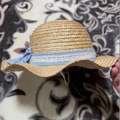 【最終取引日】1/17厳守！子供・リボン付き麦わら帽子の画像