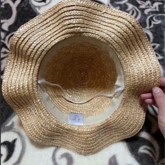 【最終取引日】1/17厳守！子供・リボン付き麦わら帽子の画像
