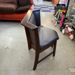 12/28まで店頭商品一部を除き半額SALE!!継続中‼️　サ2512-267 KOIZUMI コーナーチェア ダークブラウン キズ汚れ有りの画像