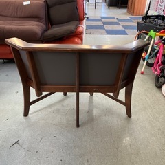 12/28まで店頭商品一部を除き半額SALE!!継続中‼️　サ2512-267 KOIZUMI コーナーチェア ダークブラウン キズ汚れ有りの画像