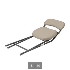 ニトリ 折りたたみチェア バーミーズ モカの画像