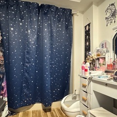 星柄 夜空 カーテンの画像