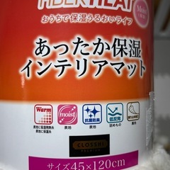 ☃️新品あったか保湿インテリアマット☃️フロアラグ マットの画像