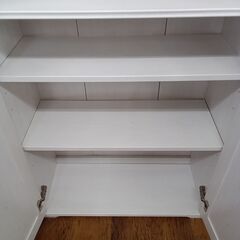 ★リユースのサカイ水戸店★ IKEA 食器棚 ホワイト H181×D32.5×W75 クリーニング済み MT6883の画像