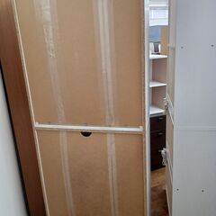 ★リユースのサカイ水戸店★ IKEA 食器棚 ホワイト H181×D32.5×W75 クリーニング済み MT6883の画像