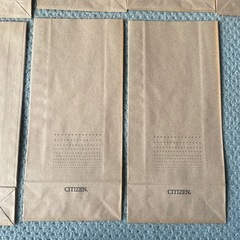 CITIZEN シチズン 店頭用 買い物袋 購入袋 紙袋 46枚 非売品 未使用自宅保管品  の画像