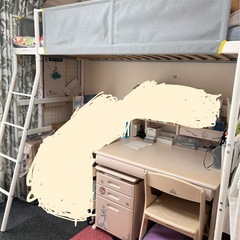 IKEA VITVAL ロフトベッドフレームの画像
