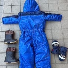 子ども用スキーウェアセット（青）の画像