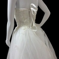 美品 ウエディングドレス フリーサイズ の画像