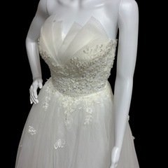 美品 ウエディングドレス フリーサイズ の画像