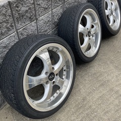 INTER MILANO VOLTEC HS-2 18×7.5J 　+48 　18インチ深リムホイール4本タイヤ付きの画像
