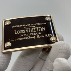 LOUIS VUITTON アヴァントゥール バックル ゴールド ギザ式 ラチェット ベルト金具 40mm対応 ルイヴィトンの画像