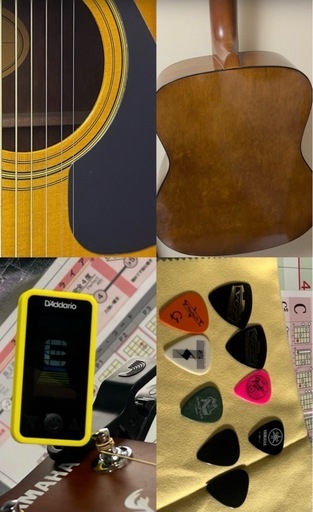 【お取引者様決定】 ★美品★Amazonで２万円、ﾒﾙｶﾘで１万円ほど★YAMAHAアコースティックギター★F310P★クリップ式チューナー★ギターハンガー付き★ギター学習用Ａ２ポスター２枚も差し上げます★ ソフトケース付き★