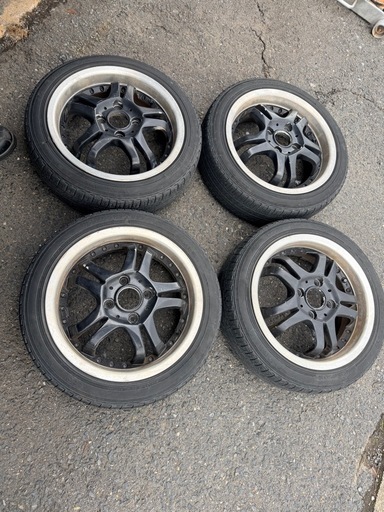 軽自動車14インチアルミホイール pcd100