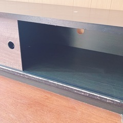 木製シックな大型TVボードの画像