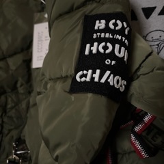 着丈長めアウター　カーキの画像