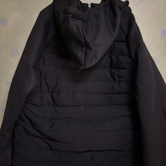 黒　パーカーアウターの画像