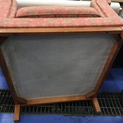 ★リユースのサカイ横浜南店★YM1744 mobilia 一人掛けソファ レッド W84×D81×H71 クリーニング済みの画像