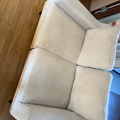 RASIK インテリアソファ 『SMUK スムク』 ソファ単品 2人掛け　アイボリー  の画像