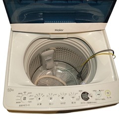 【ジ1226-11】年末セール❗️今だけ大特価‼️ハイアール 全自動電気洗濯機 JW-C55D 5.5kg 2020年製の画像