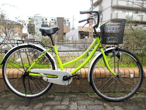 中古自転車 SOUTHERN PORT ママチャリ 自転車 26インチ グリーン 通勤