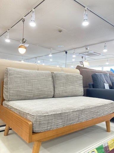 トレファク高槻店】取りに来られる方限定！unico(ウニコ）の2人掛け