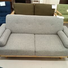 リユースのサカイ栃木店★ジモティ割あり★ ベガコーポレーション ソファー グレー W163×D73×H72 クリーニング済み TC12146の画像