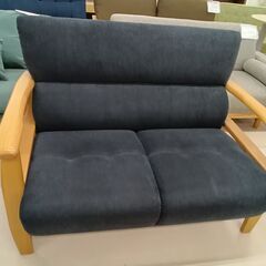 リユースのサカイ栃木店★ジモティ割あり★  ソファー ネイビー W118.5×D81×H85 クリーニング済み TC12147の画像