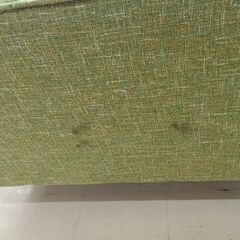 リユースのサカイ栃木店★ジモティ割あり★  ソファー グリーン W155×D63×H70 クリーニング済み TC12148の画像