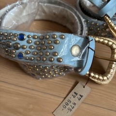 新品✨スタッズ付ベルト３本セットの画像