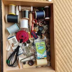 裁縫道具いろいろの画像