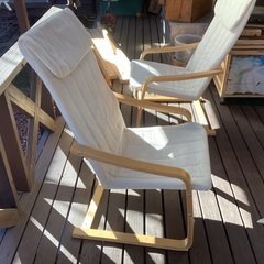 チェアー　オットマン付き　2セット！　の画像