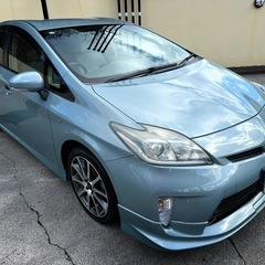 綺麗⭐︎車検8年10月まで！30後期プリウスS！TRD仕様⭐︎車高調 TRDアルミ！純正ナビ Bluetooth ETC オートクルーズ付！不具合なし⭐︎キマッてますの画像