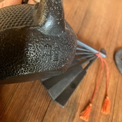 鉄瓶　南部鉄器　南部特選　茶こし付き　瓶敷セット　扇子　寿　レトロ　アンティークの画像
