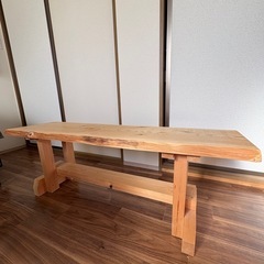 (受渡し予定者決まりました！)手作りベンチの画像