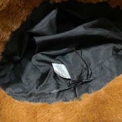 ふわふわ　フェイクファーバケットハットの画像