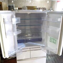 三菱 470L フレンチドア 大型冷蔵庫 2021年製 MR-WX47LF-W 幅65cm 自動製氷確認済 400Lクラス ミツビシ 札幌市 東区 新道東店の画像