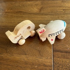 JAL ANA飛行機　木製玩具　おもちゃの画像