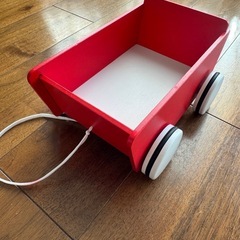 micki 手引き　カート　中古品　赤　木製玩具の画像