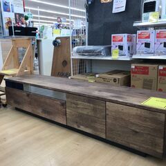 A-990【リユースのサカイ野々市店】ジモティ来店特価‼ TV台 木目調 茶 クリーニング済みの画像
