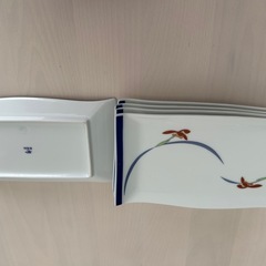 香蘭社　　四角皿　　5枚セットの画像