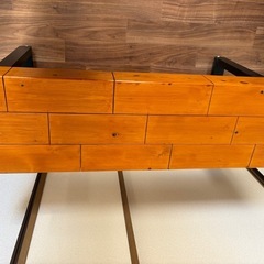 【手作り】檜のローテーブルの画像