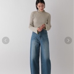 【美品】LOWRYS FARM バイカラーフレアロングスリーブ　の画像