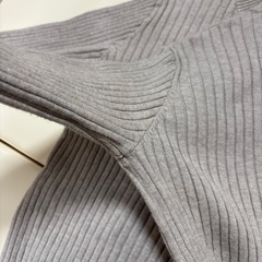 【美品】LOWRYS FARM バイカラーフレアロングスリーブ　の画像