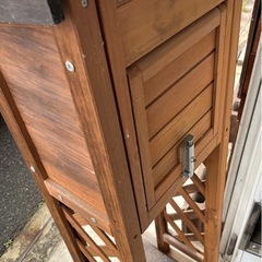 中古//木製の郵便受けポストの画像
