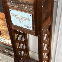 中古//木製の郵便受けポストの画像